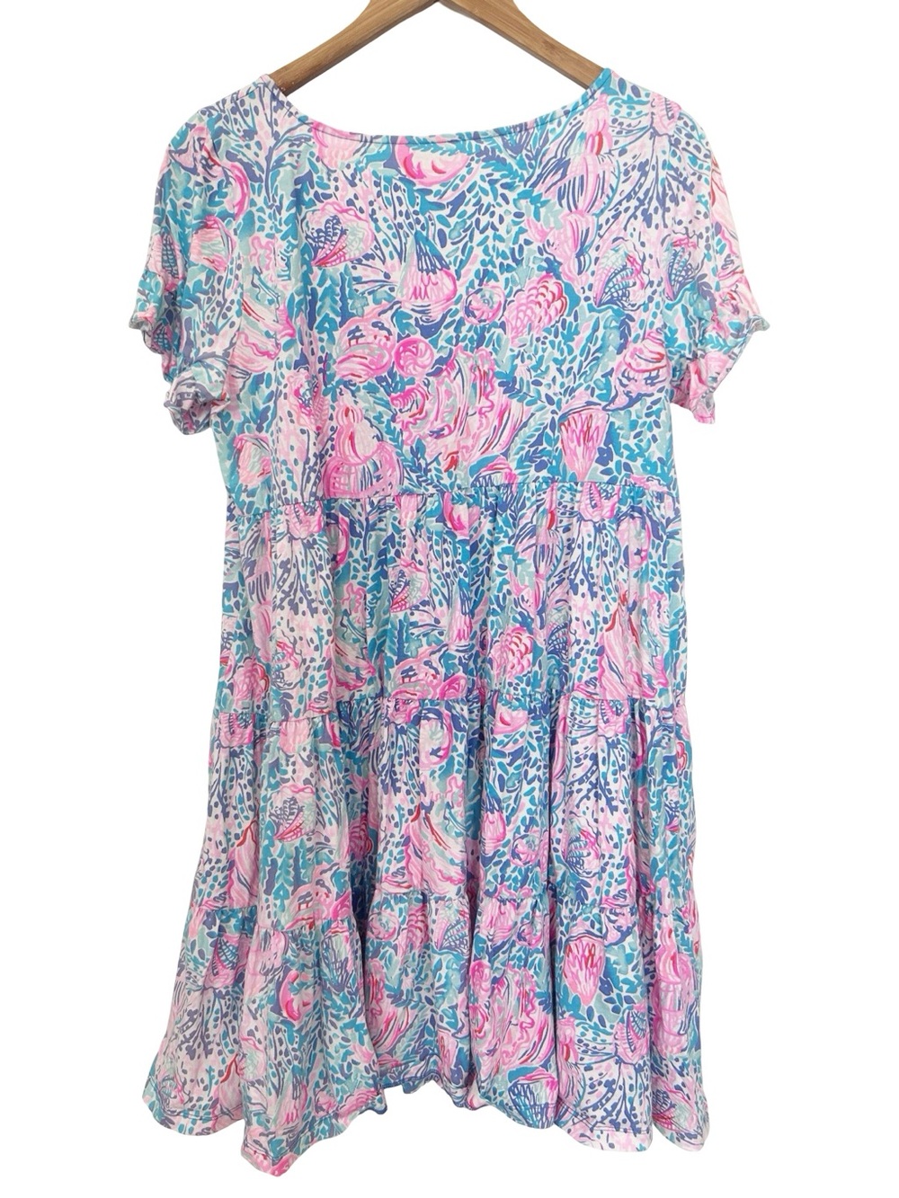 Lilly Pulitzer Jodee Ruffle Swing Dress in Treasure Trove L - Picture 9 of 9